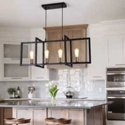 4-Lyss Pendellampe I Industriell Stil Lightingway