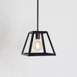 Rustikk Gårdshusformet Pendellampe Industriell Mini Metalltaklampe Trapesformet Øy