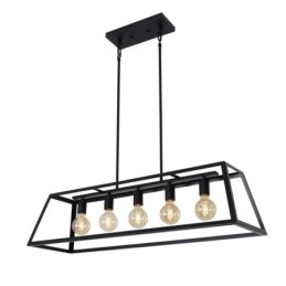 Industriell Metall Pendellampe Trapesformet Hengende Taklampe
