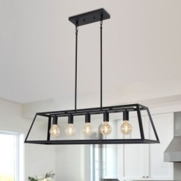 Industriell Metall Pendellampe Trapesformet Hengende Taklampe