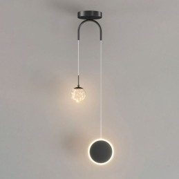 Rund Ringformet Pendellampe, Moderne Kuleformet Hengelampe