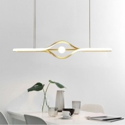 Moderne Lineær Pendellampe Med Lang Stripe