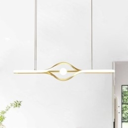 Moderne Lineær Pendellampe Med Lang Stripe