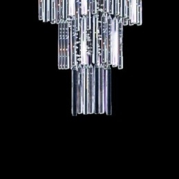 Moderne Firkantet Krystalllysekrone Moderne Elegant Taklampe Tosidig Trapp