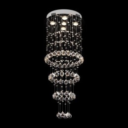 Krystalllysekrone Moderne Elegant Taklampe Tosidig Trapp