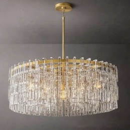 Amerikansk Taklampe Luksuriøs Krystall Pendellampe 60 Cm