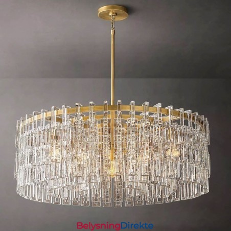 Amerikansk Taklampe Luksuriøs Krystall Pendellampe 60 Cm