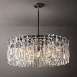 Amerikansk Taklampe Luksuriøs Krystall Pendellampe 60 Cm