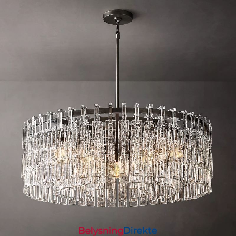 Amerikansk Taklampe Luksuriøs Krystall Pendellampe 60 Cm