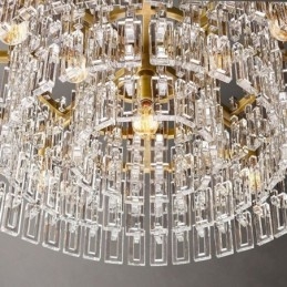 Amerikansk Taklampe Luksuriøs Krystall Pendellampe 60 Cm