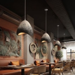Dekorativ Hengende Lampe I Harpiks For Taklampe