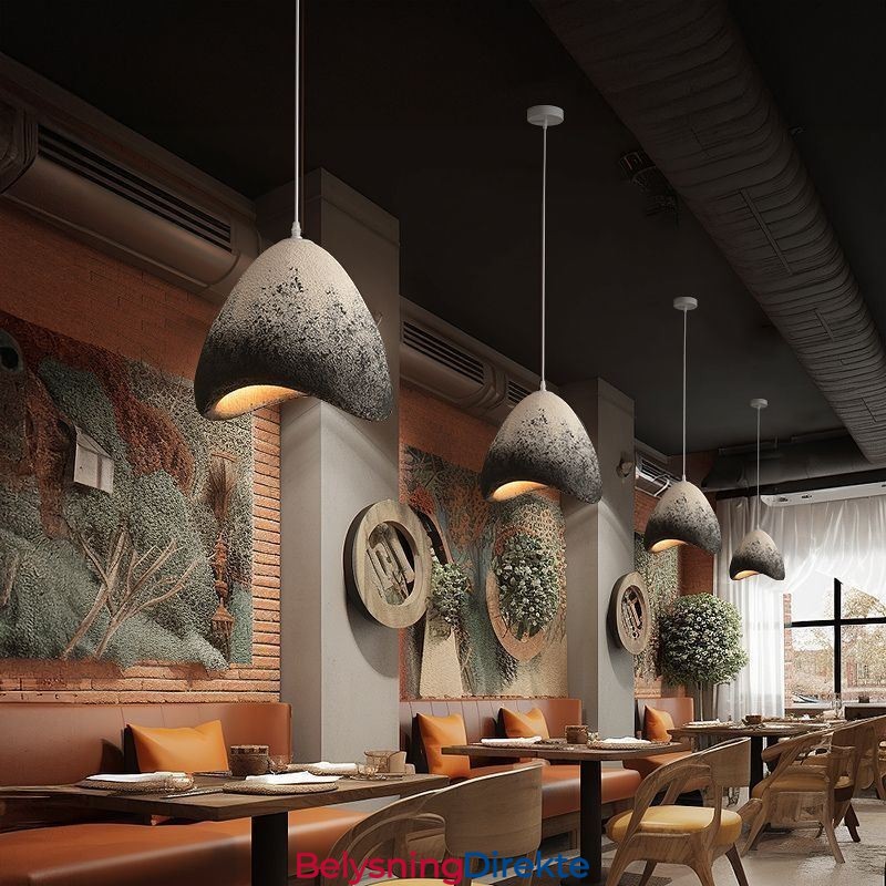 Dekorativ Hengende Lampe I Harpiks For Taklampe