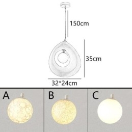 Moderne, Enkel Taklampe I Resin