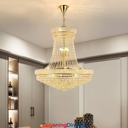 Krystall Pendellampe Moderne Dupleks Dekorativ Taklampe
