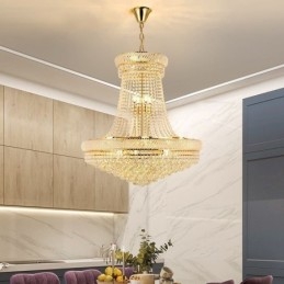 Krystall Pendellampe Moderne Dupleks Dekorativ Taklampe