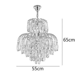 Krystall Pendellampe Moderne Tosidig Dekorativ Taklampe