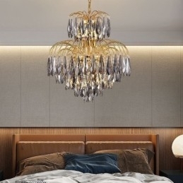 Krystall Pendellampe Moderne Tosidig Dekorativ Taklampe
