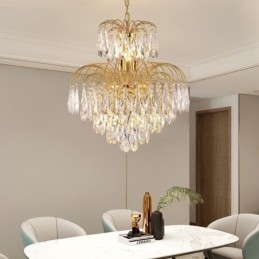 Krystall Pendellampe Moderne Tosidig Dekorativ Taklampe