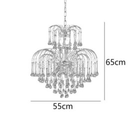 Krystall Pendellampe Elegant Dupleks Dekorativ Taklampe