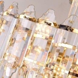 Konisk Krystall Pendellampe Dupleks Dekorativ Taklampe