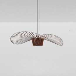 Moderne, Enkel Taklampe I Jernform Med Hatteform
