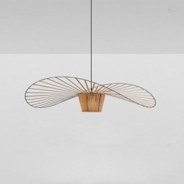 Moderne, Enkel Taklampe I Jernform Med Hatteform