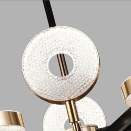 Minimalistisk Taklampe Med Syv Hoder Og Sirkelform