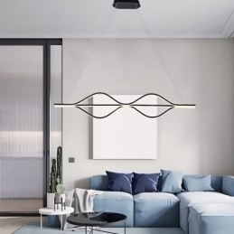 Minimalistisk Pendellampe Med Lysbølge