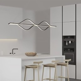 Minimalistisk Pendellampe Med Lysbølge