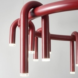 Taklampe Moderne Nordisk Duplex Bygning Sirkulær U-Formet Pendellampe