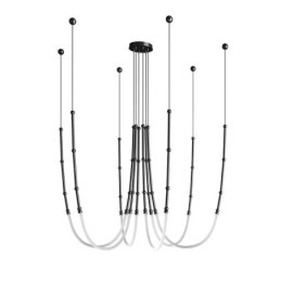 Taklampe Creative Line Bambus Hengelampe Svart Gull