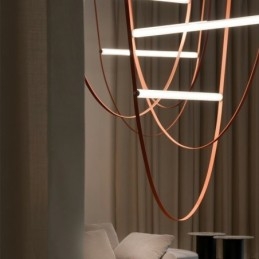 Europeisk Pendellampe I Wabi Sabi-Stil Med Belte, Dekorativ Lampe