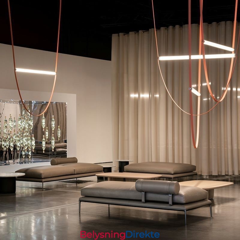 Europeisk Pendellampe I Wabi Sabi-Stil Med Belte, Dekorativ Lampe