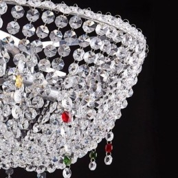 Krystall Pendellampe Moderne Luksuriøs Oval Taklampe
