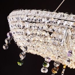 Krystall Pendellampe Moderne Luksuriøs Oval Taklampe
