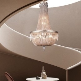 Dusk Pendellampe Retro Amerikansk Dupleks Aluminiums Kjede Taklampe