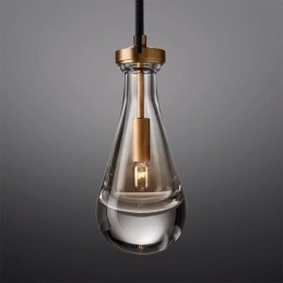 Vanndråpe Pendellampe Moderne Minimalistisk Kobber Kunst Taklampe