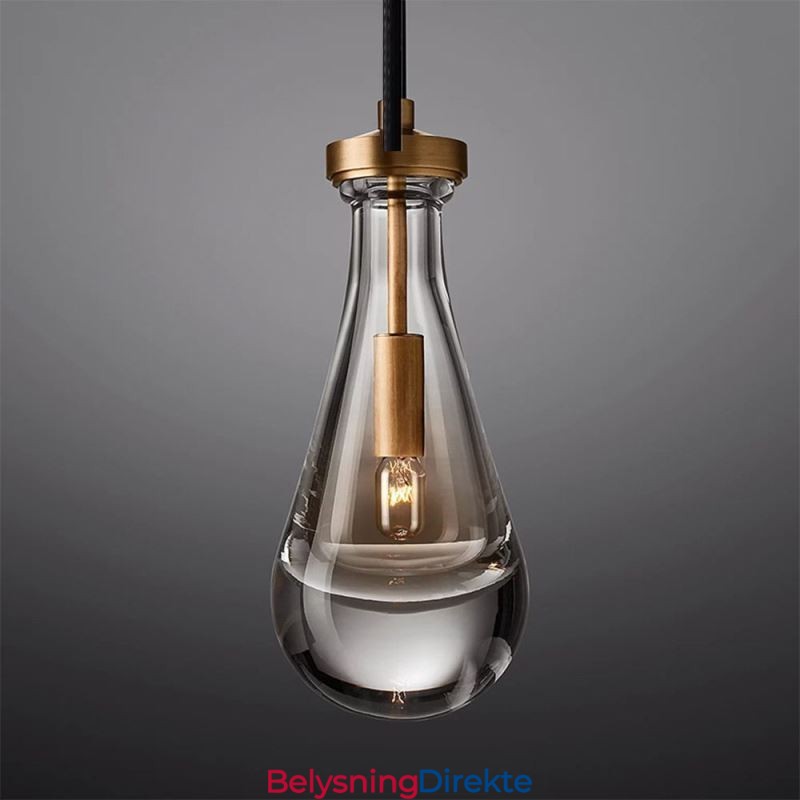 Vanndråpe Pendellampe Moderne Minimalistisk Kobber Kunst Taklampe