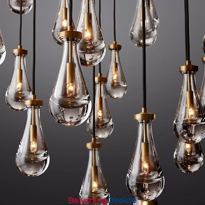 Vanndråpe Pendellampe Moderne Minimalistisk Kobber Kunst Taklampe