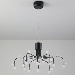 Pendellampe Nordisk Kreativ Naturhvit Taklampe 14 Lys