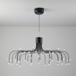 Pendellampe Nordisk Kreativ Naturhvit Taklampe 30 Lys