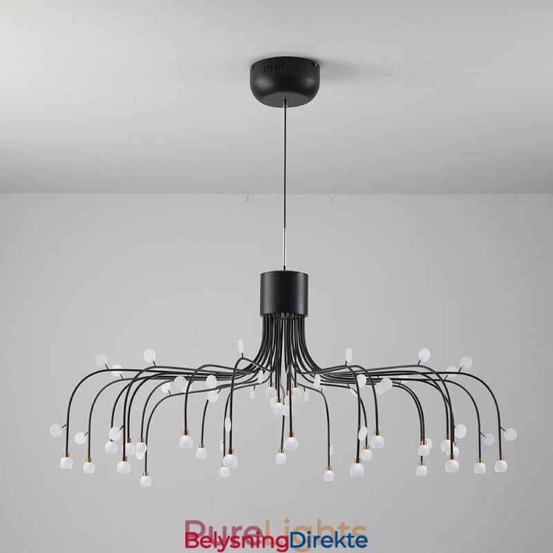 Pendellampe Nordisk Kreativ Naturhvit Taklampe 30 Lys