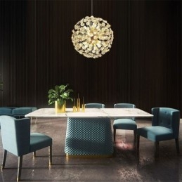 Taklampe Moderne Minimalistisk Galvanisert Jern Solblomst Pendellampe
