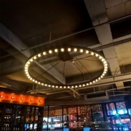 Amerikansk Pendellampe Retro Smijernsdekorasjonstaklampe