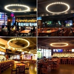 Amerikansk Pendellampe Retro Smijernsdekorasjonstaklampe