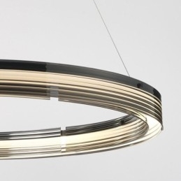 Pendellampe 60 80 Cm Sirkulær Glasstaklampe Trikromatisk Dimming