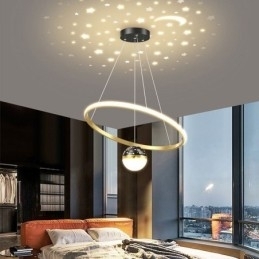 Pendellampe Moderne Enkel Smijern Silikon Enkel Ring Taklampe