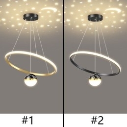 Pendellampe Moderne Enkel Smijern Silikon Enkel Ring Taklampe