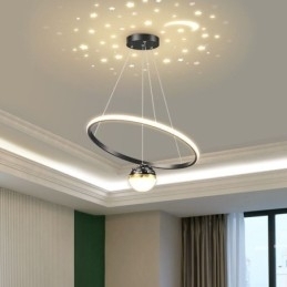 Pendellampe Moderne Enkel Smijern Silikon Enkel Ring Taklampe