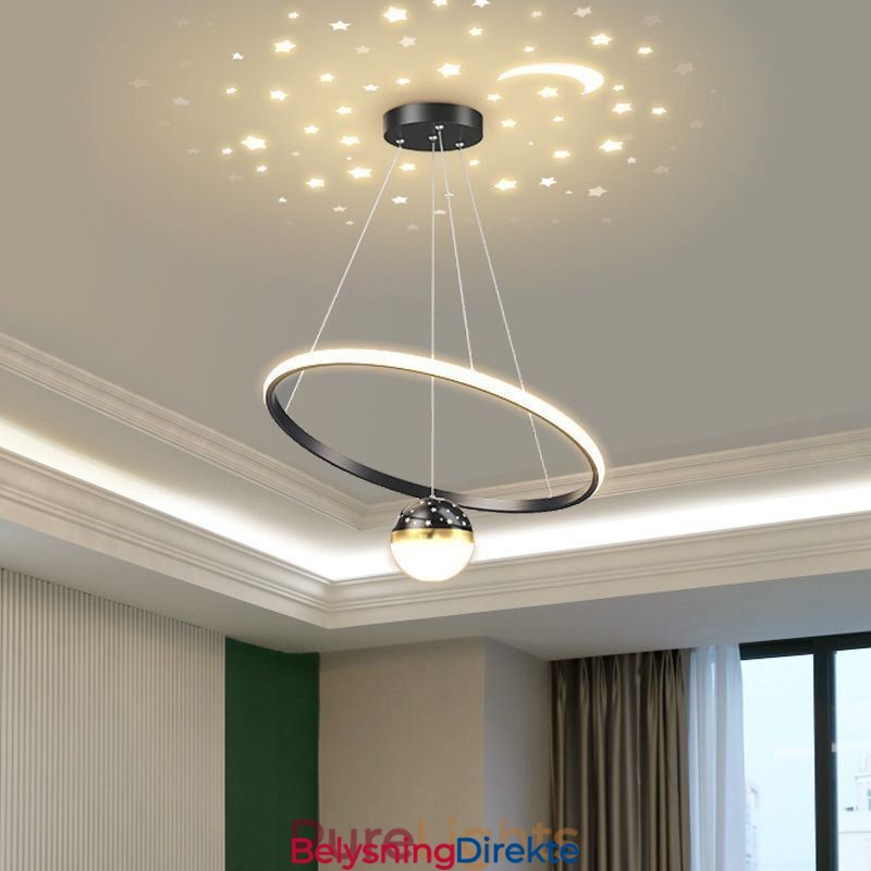 Pendellampe Moderne Enkel Smijern Silikon Enkel Ring Taklampe